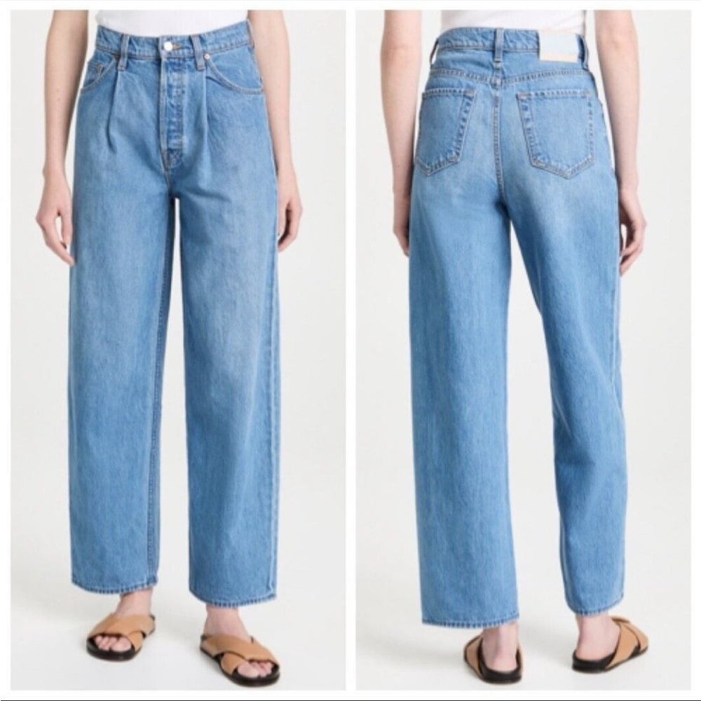 MOTHER Denim SNACKS The Pleated Fun Dip Puddle Jean Nothing Else Like It Size 28